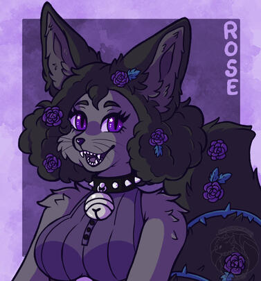 Bust of one of my fursonas, Rose