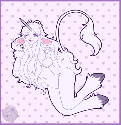 Iris, a character belonging to strawbanna. Drawn for Art Fight 2024