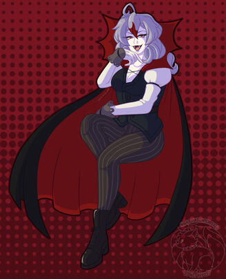 Claire, a character belonging to loveycloud. Drawn for Art Fight 2024