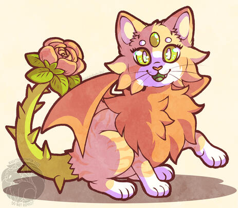 Thorn, a character belonging to rickydirigo. Drawn for Art Fight 2023